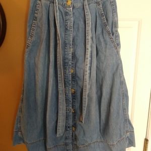 Gap Midi Denim Skirt